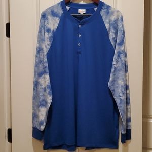 LuLaRoe Blue Tye Dye Mark
